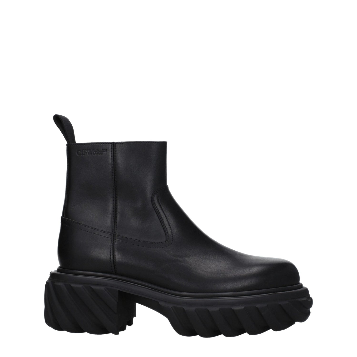 Black Leather Ankle Boots