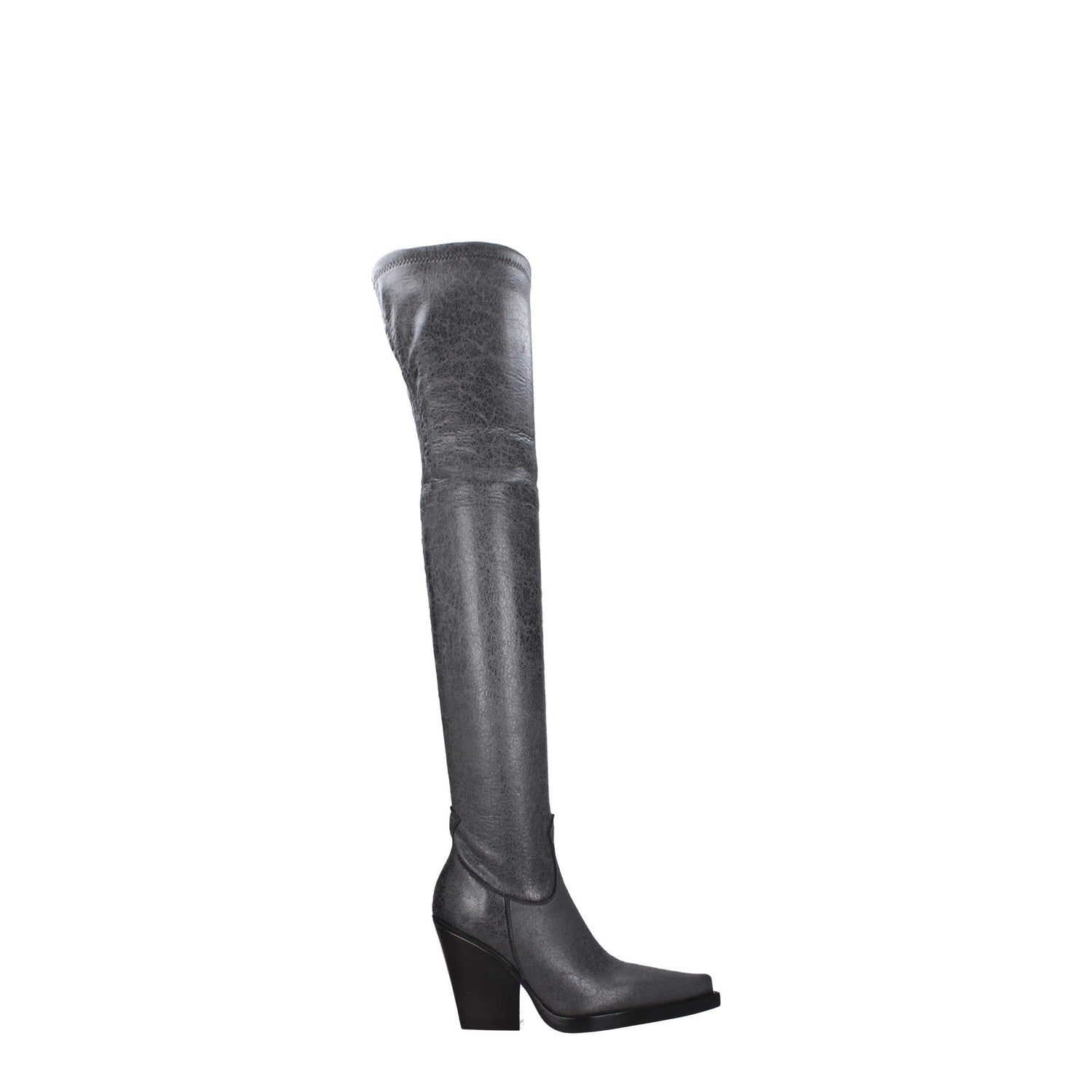 Black Leather Over The Knee