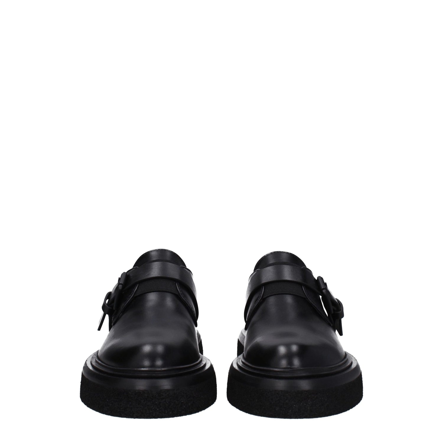 Black Leather Oxfords And Derbies