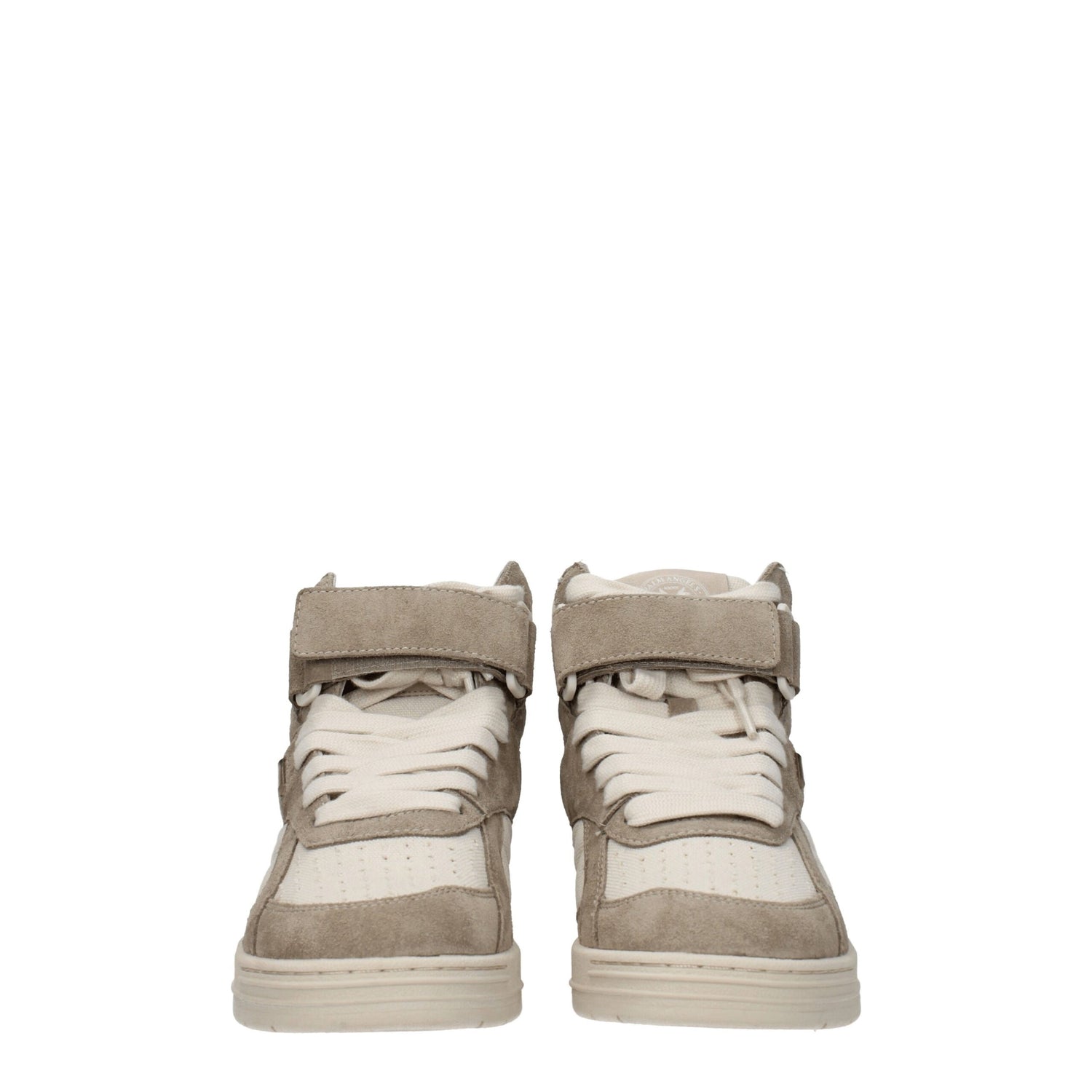 Beige Leather High Tops