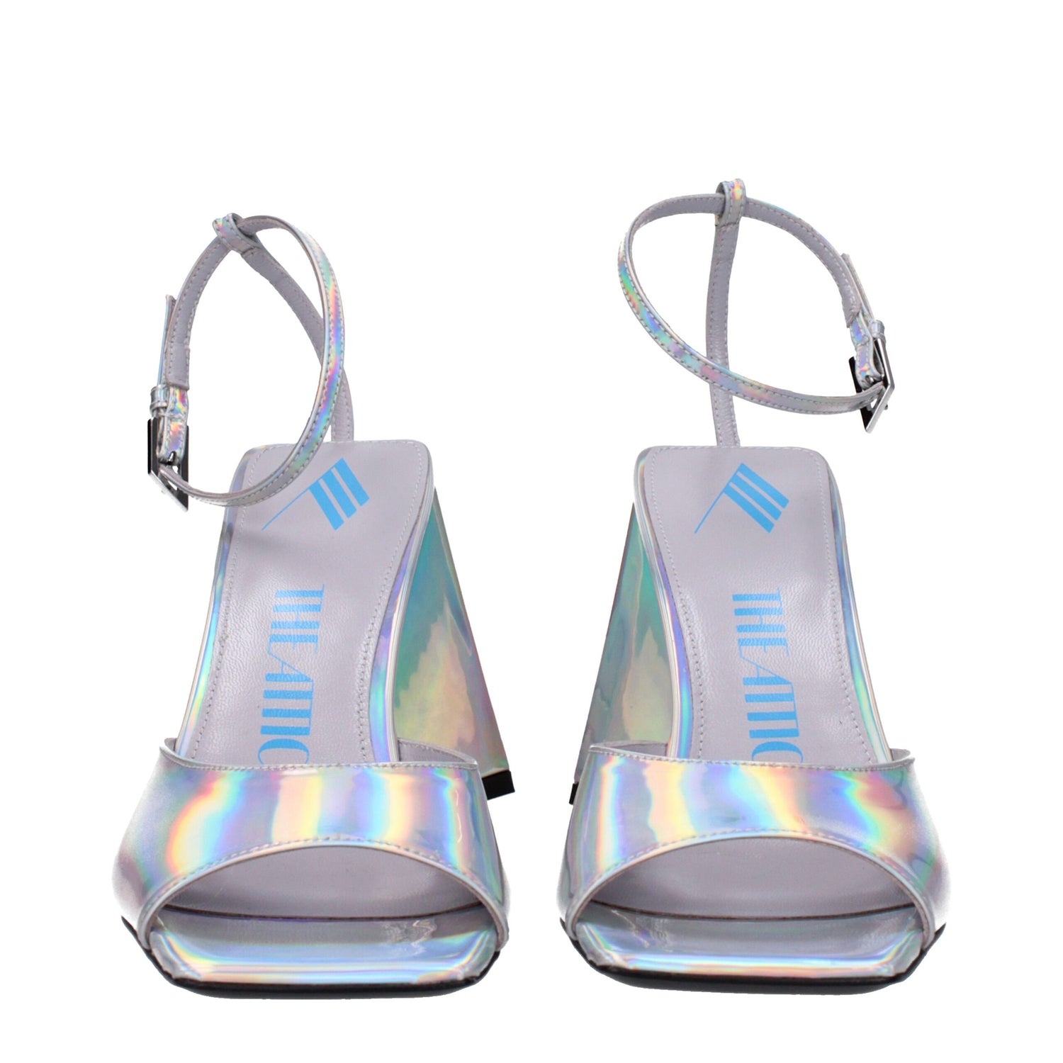Gray Leather Platforms
