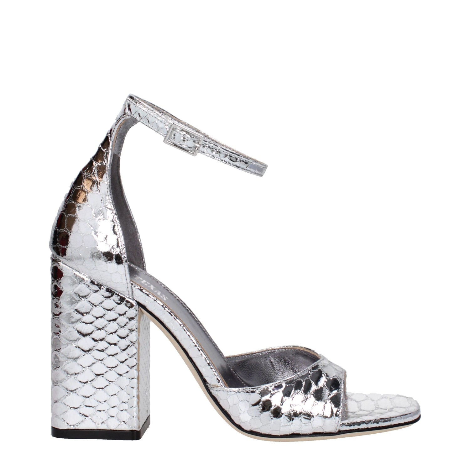 Gray Leather Platforms