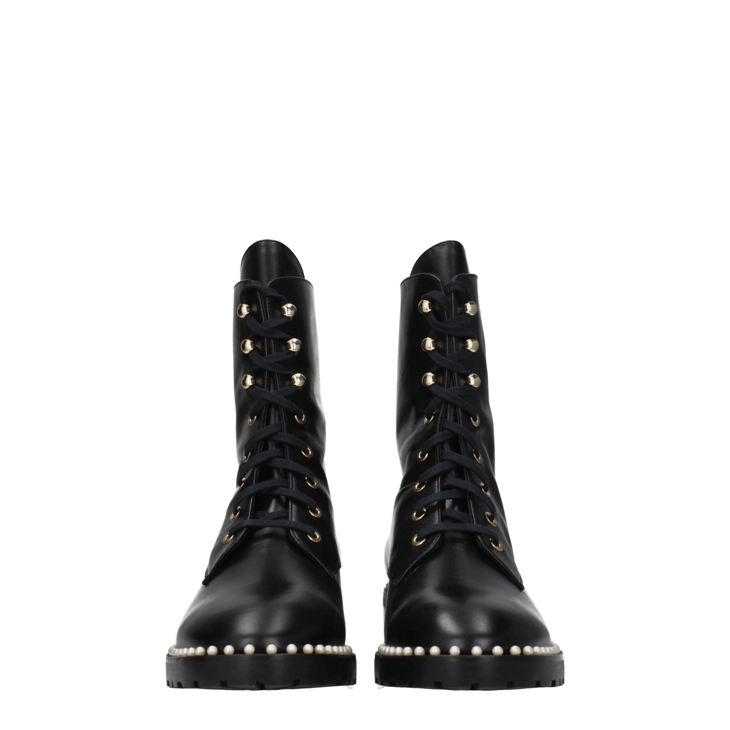 Black Leather Ankle Boots