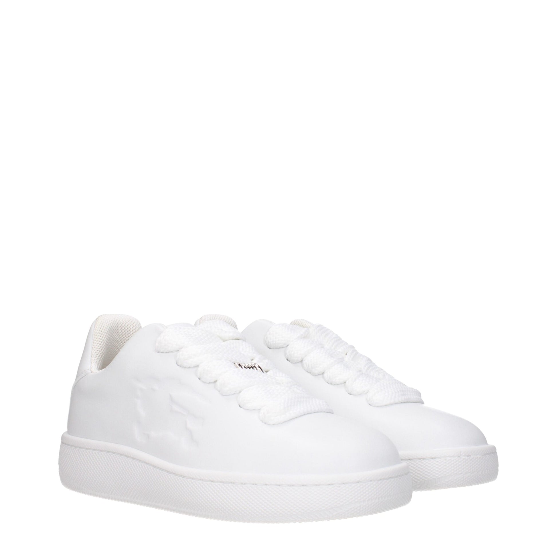 White Leather Low Tops