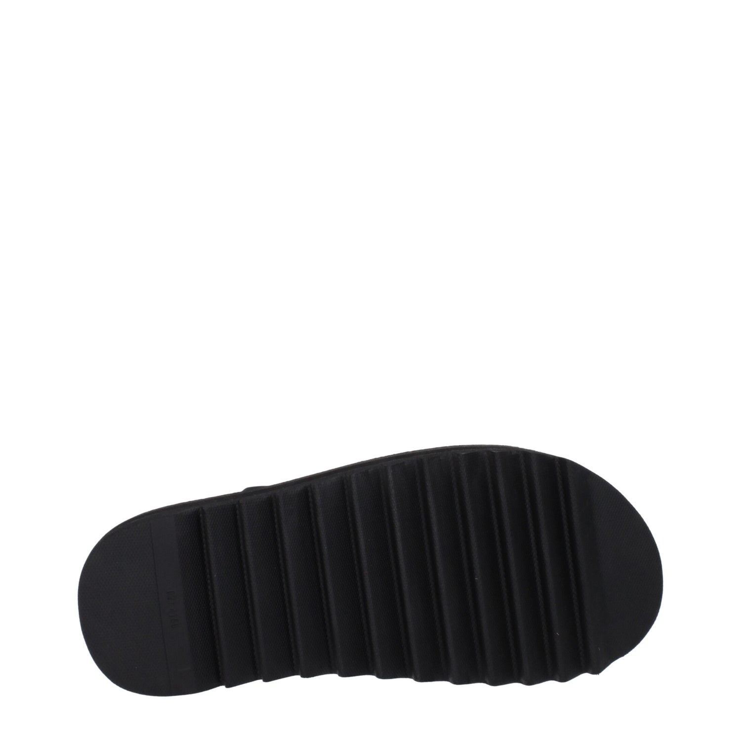 Black Fabric Flip-Flop Sandals