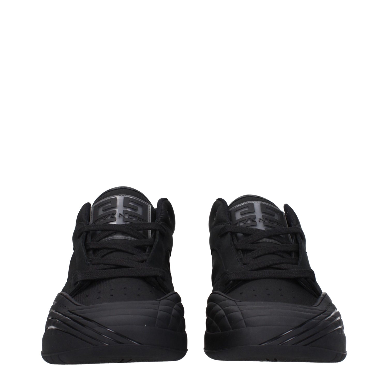 Black Fabric Low Tops