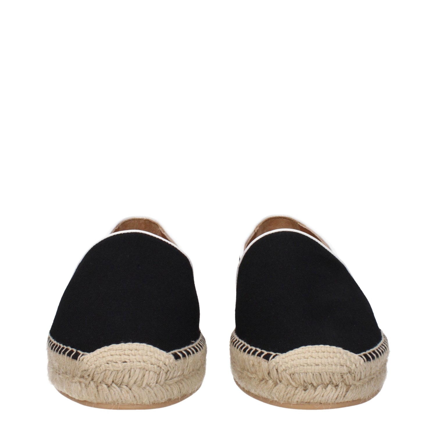 Black Fabric Espadrilles