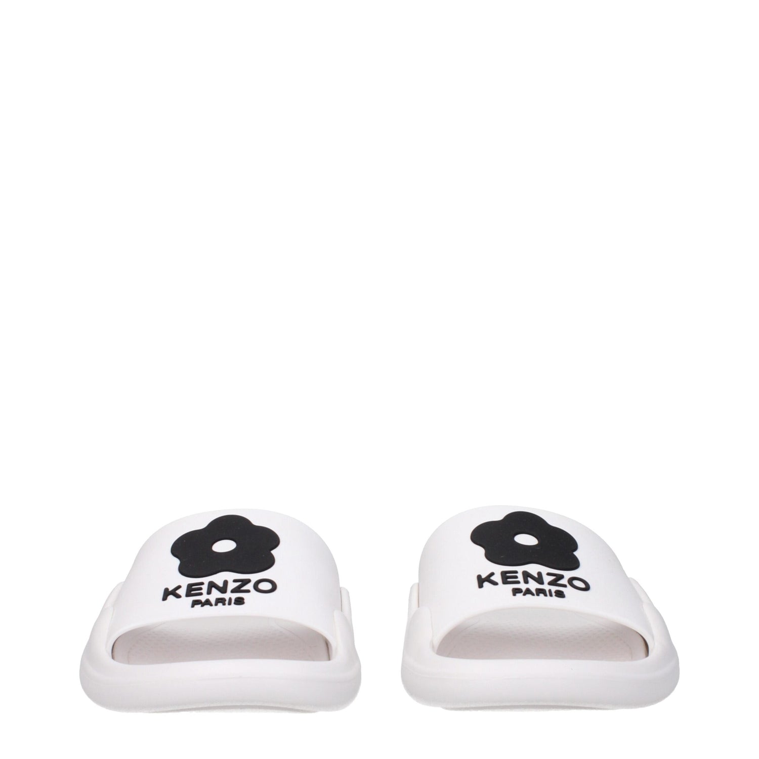 White Cotton Slippers Sandals