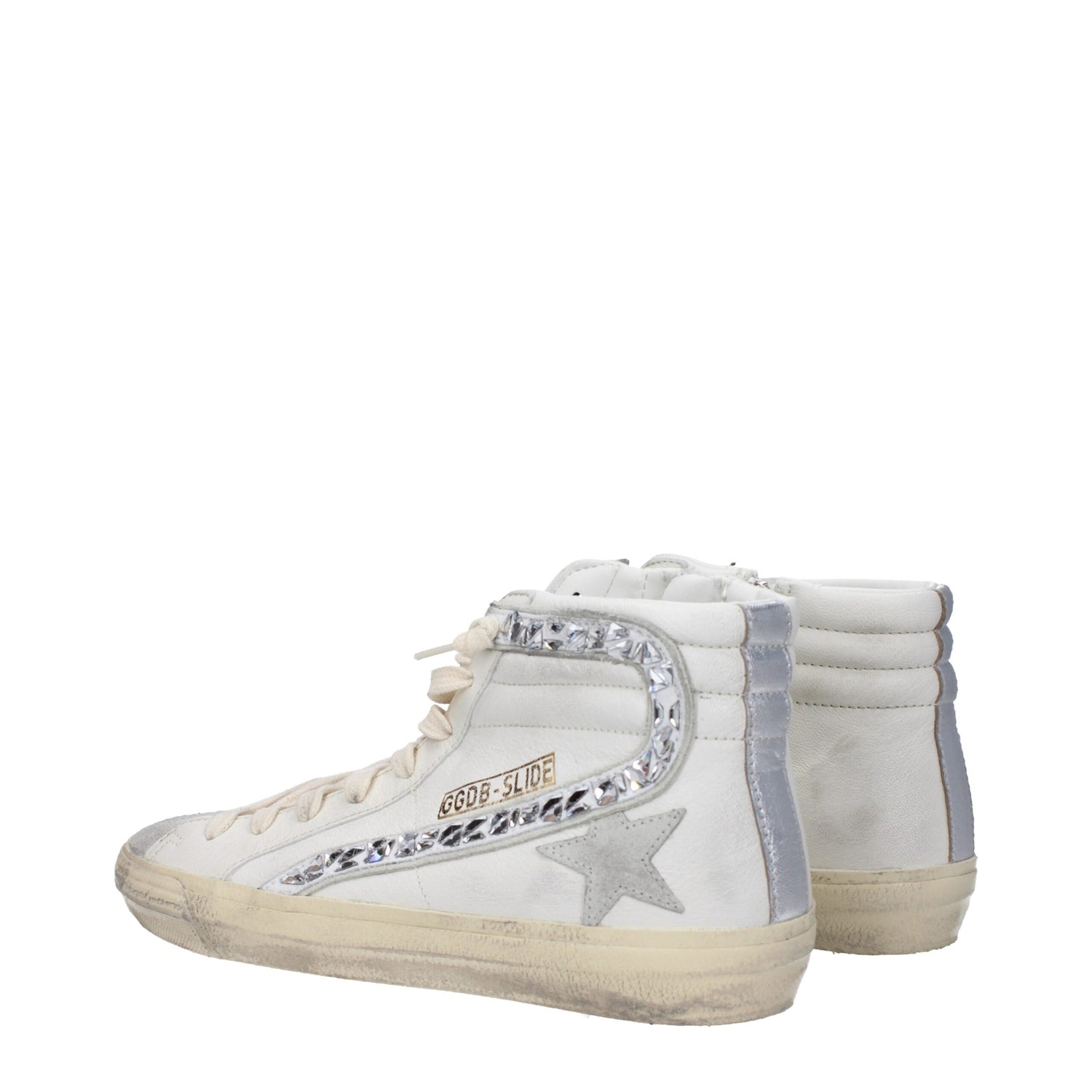 White Leather High Tops