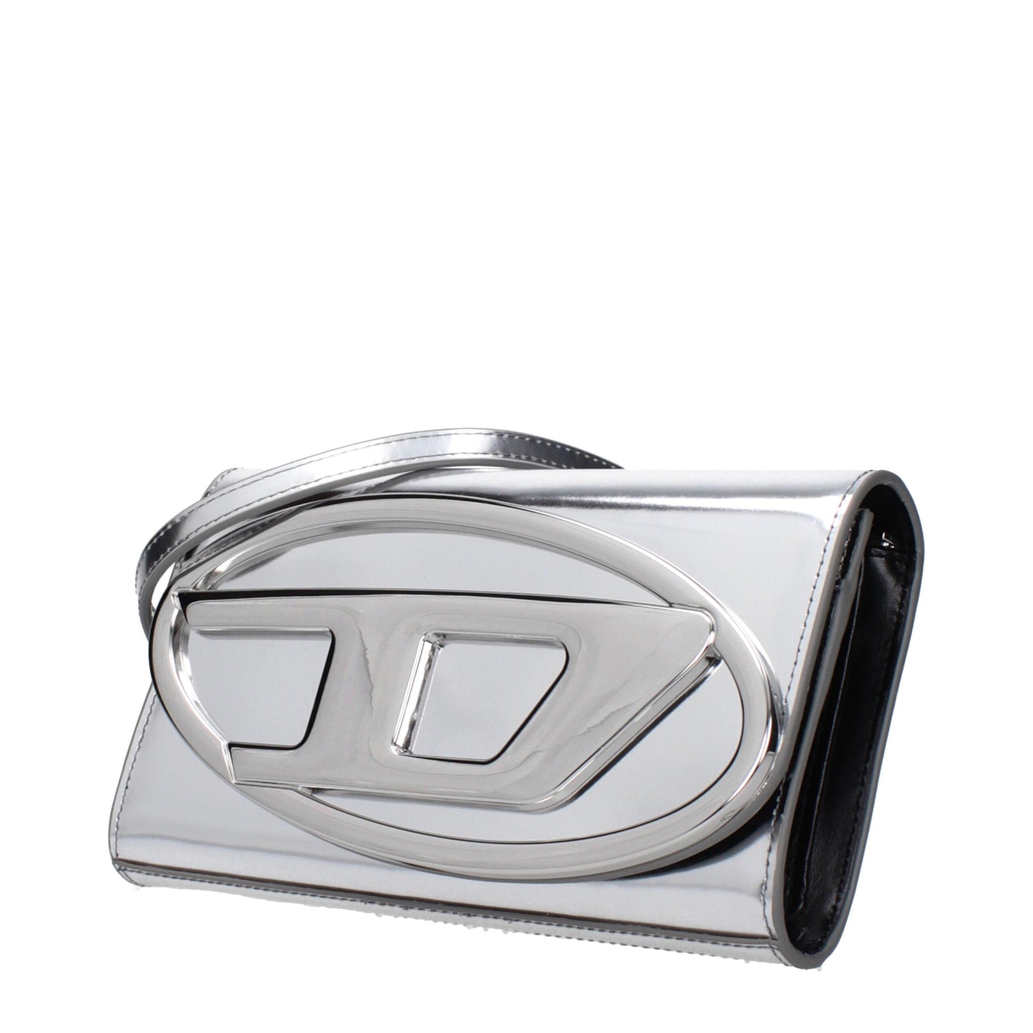 Gray Leather Clutch Bags
