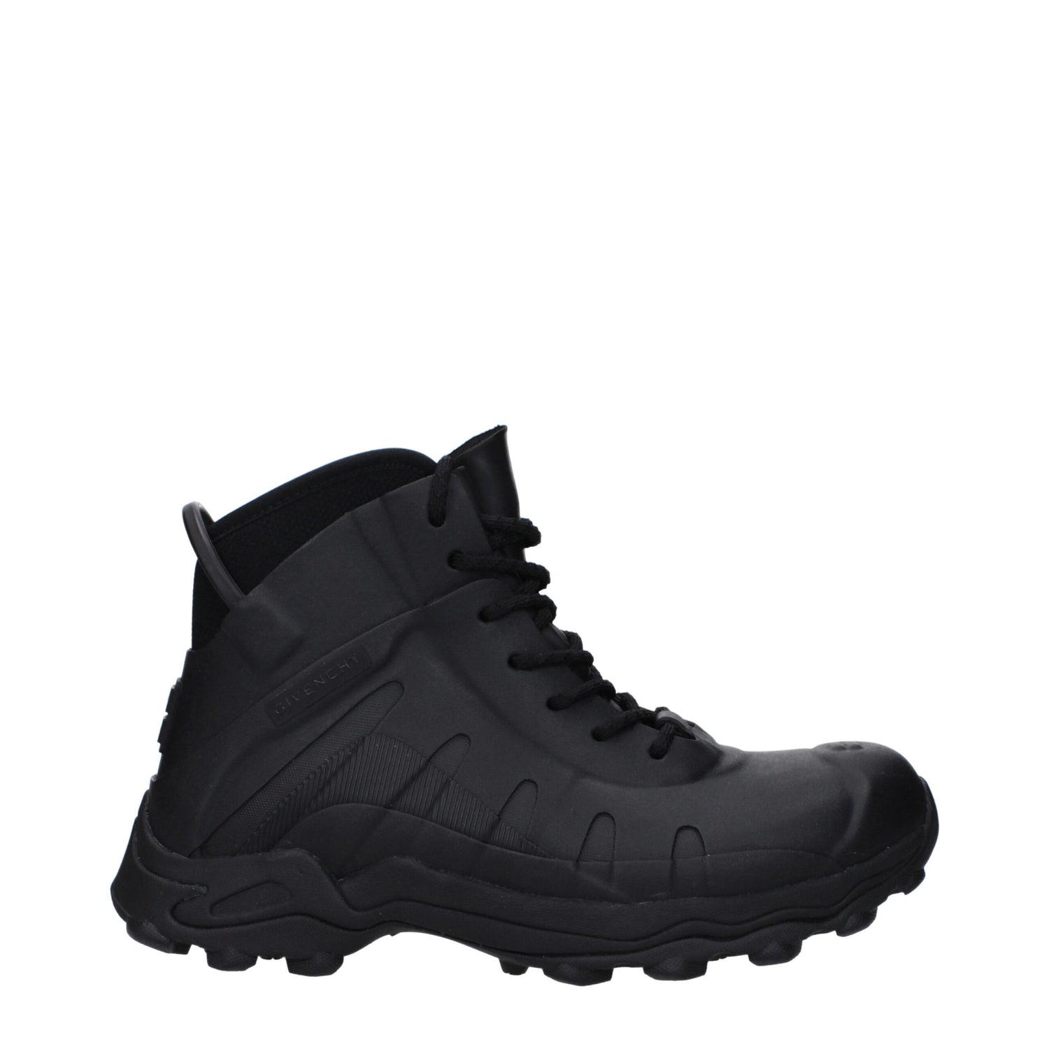 Black Cotton Ankle Boots