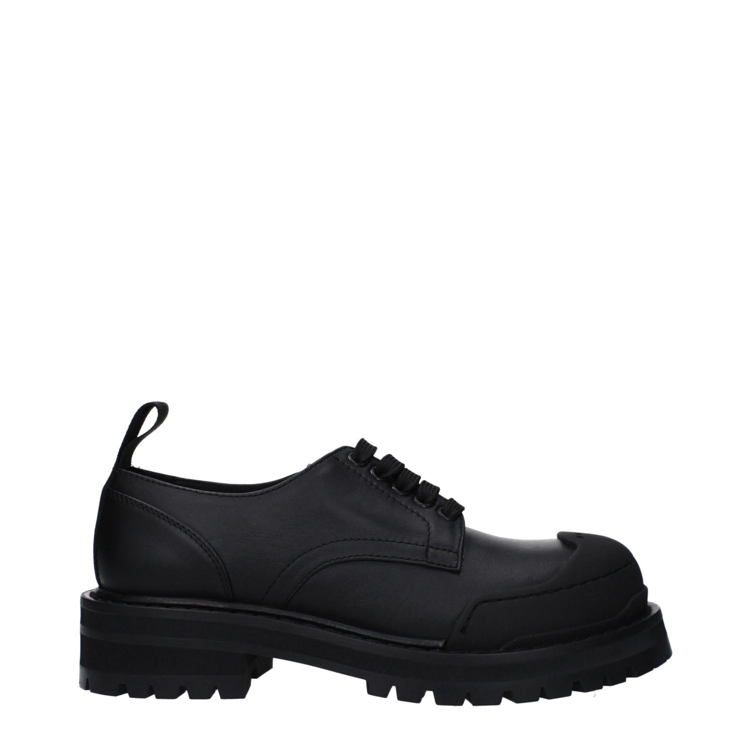 Black Leather Oxfords And Derbies