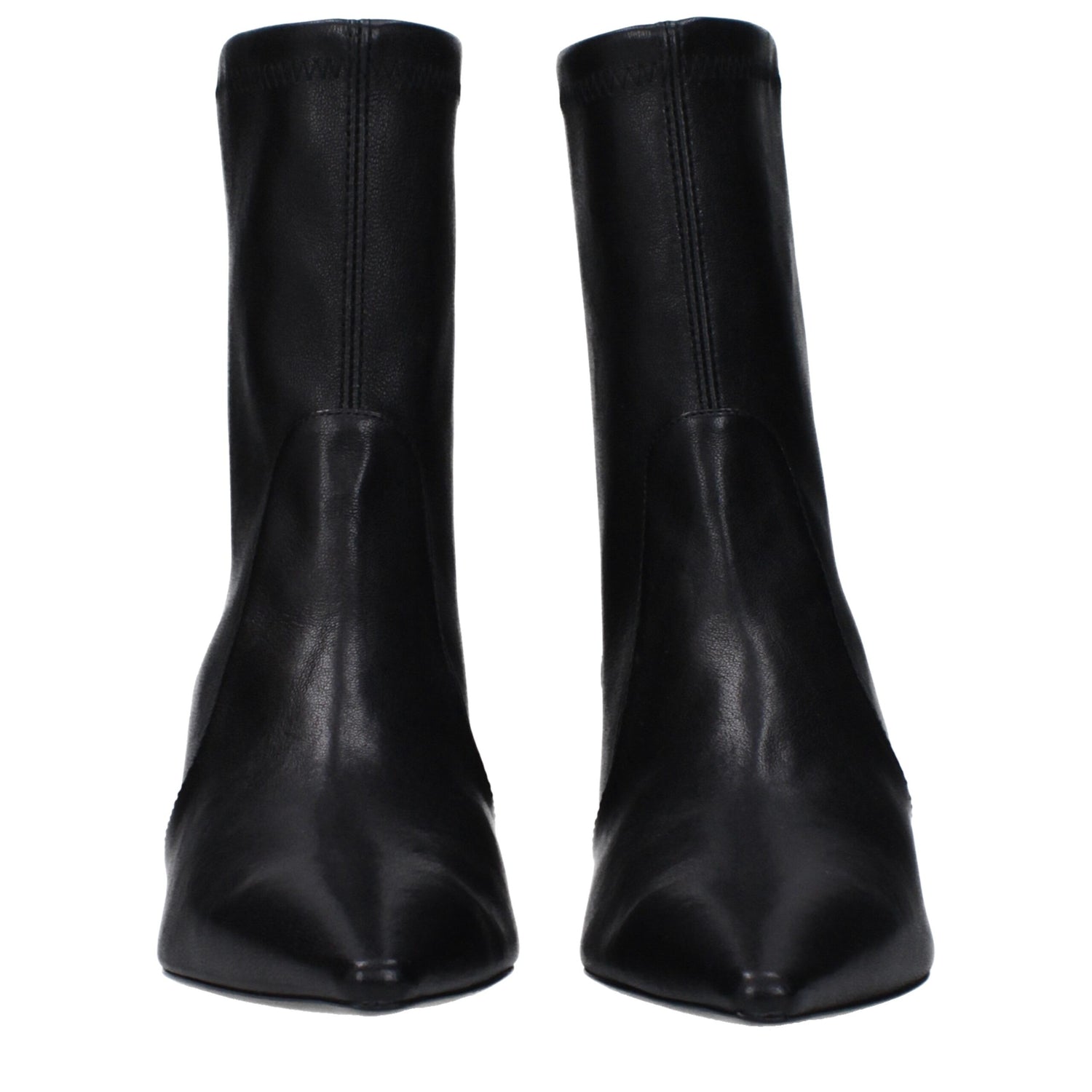 Black Leather Ankle Boots