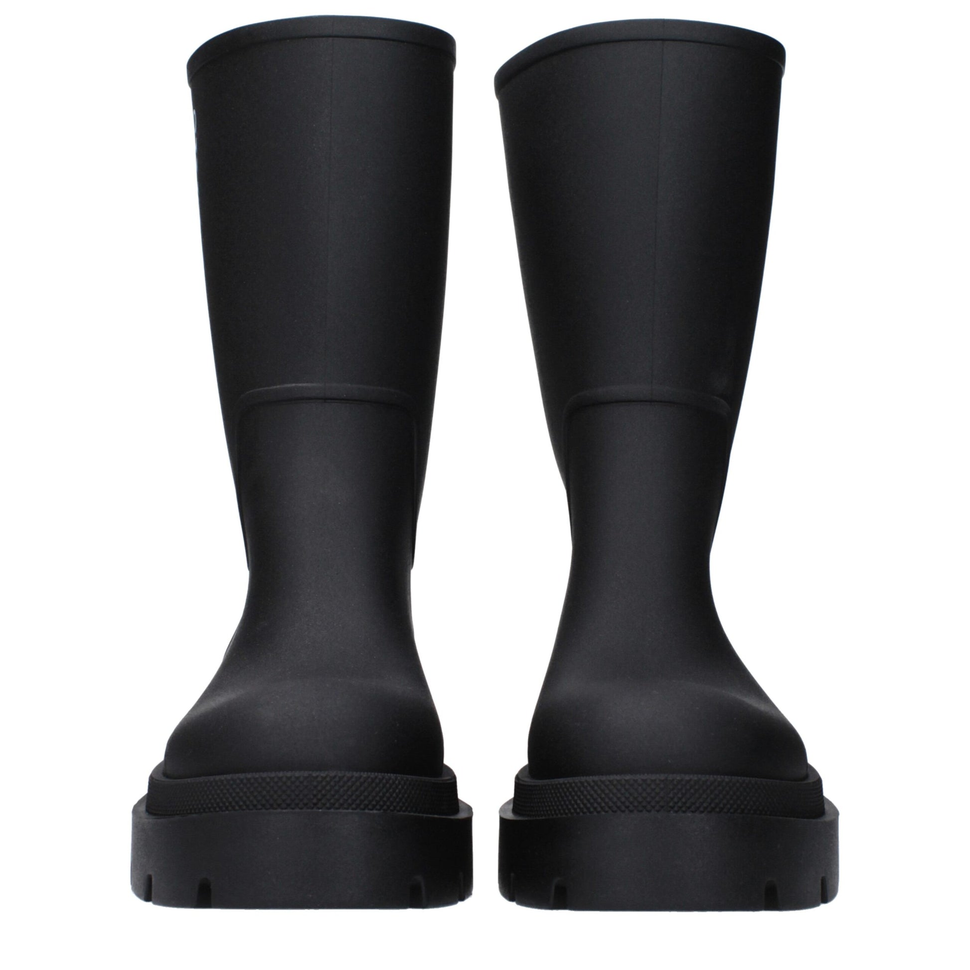 Black Cotton Ankle Boots