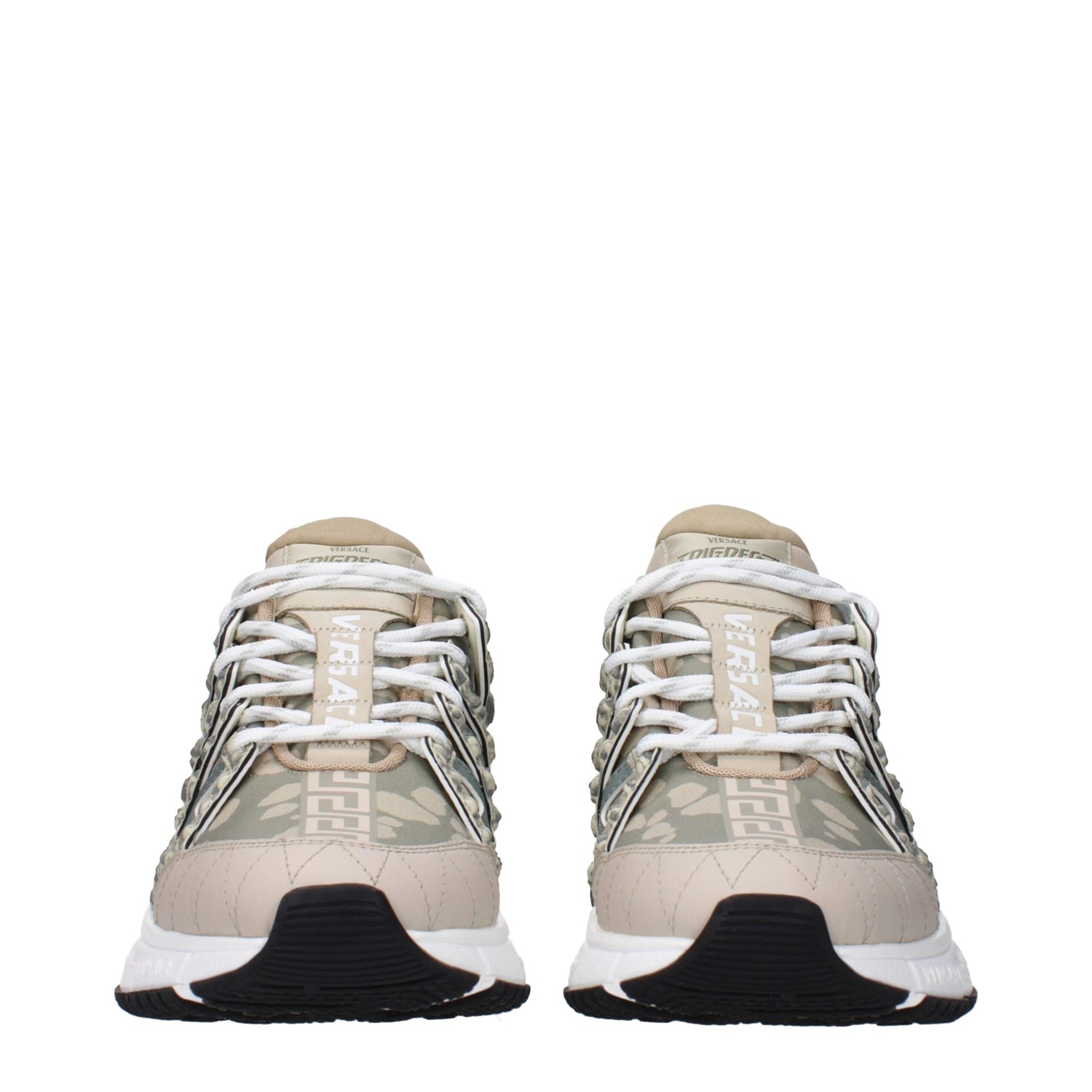Green Fabric Low Tops