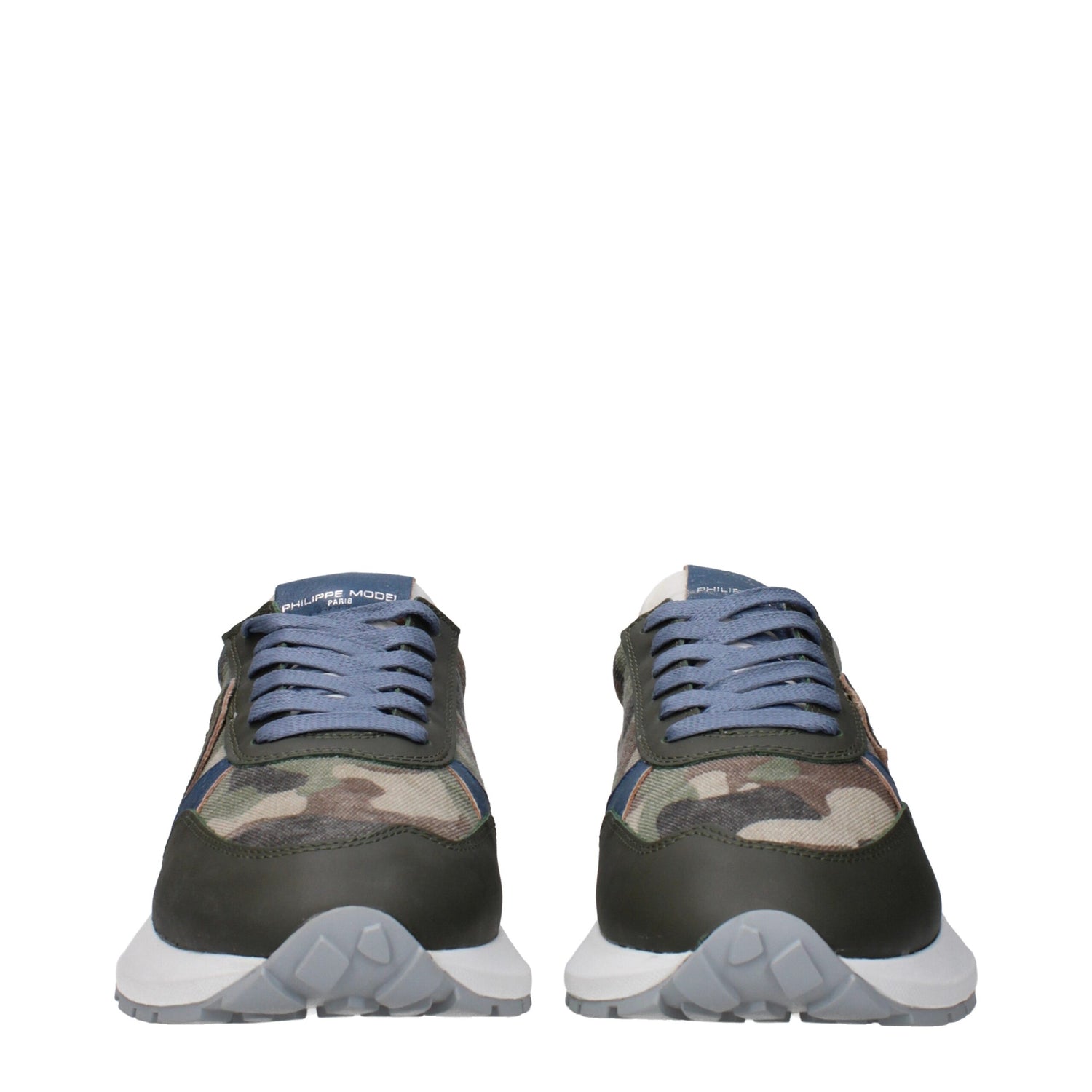 Green Fabric Athletic Sneakers