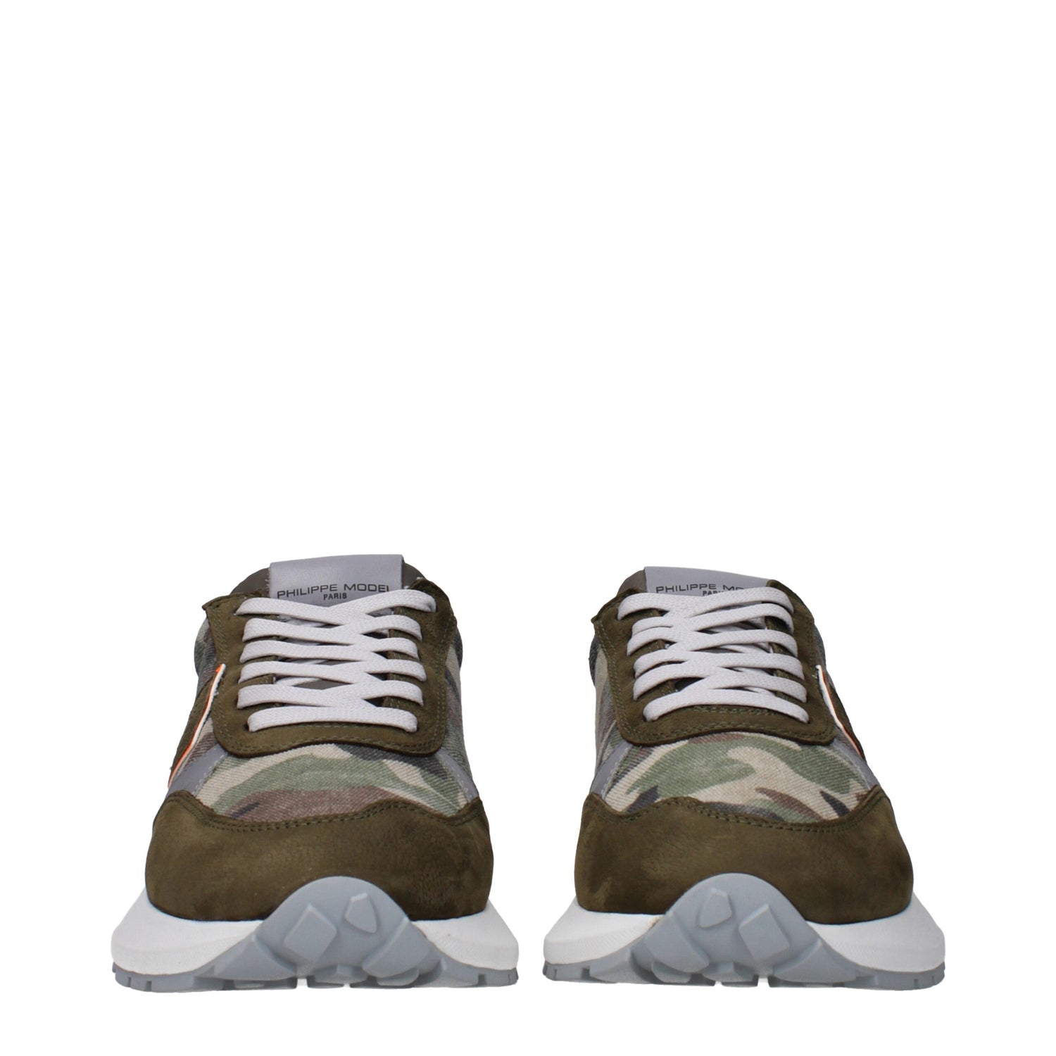 Green Fabric Athletic Sneakers