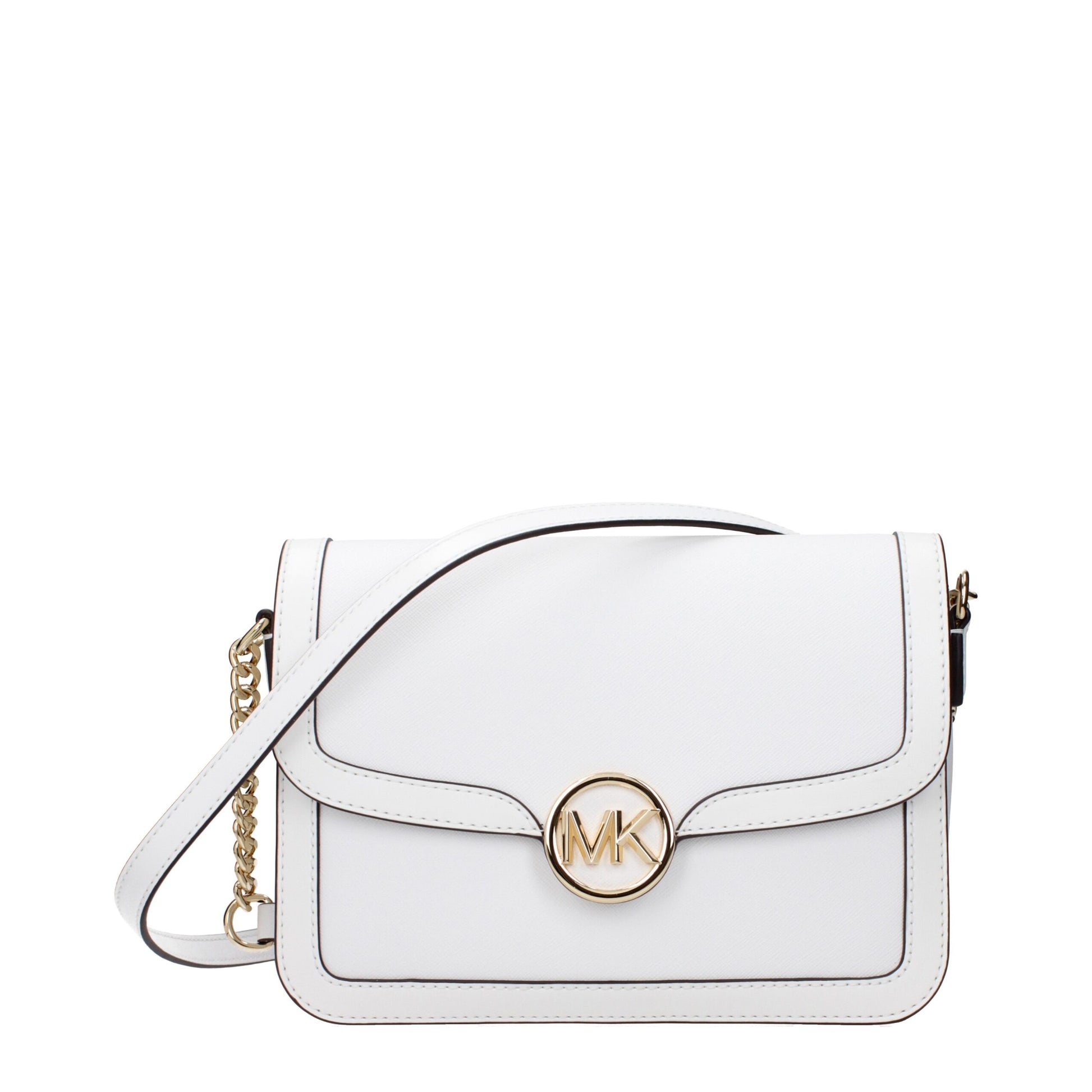 White Leather Crossbody Bag