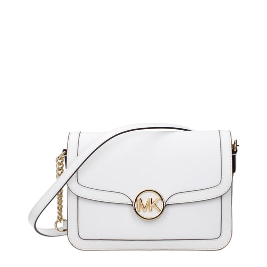 White Leather Crossbody Bag