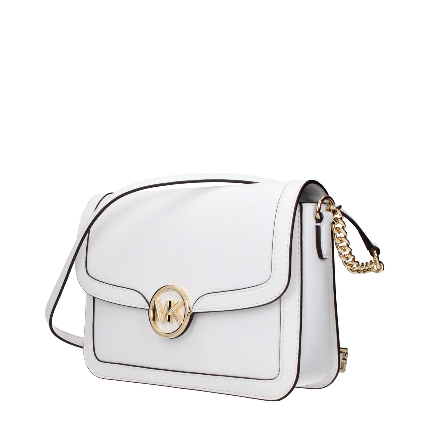 White Leather Crossbody Bag