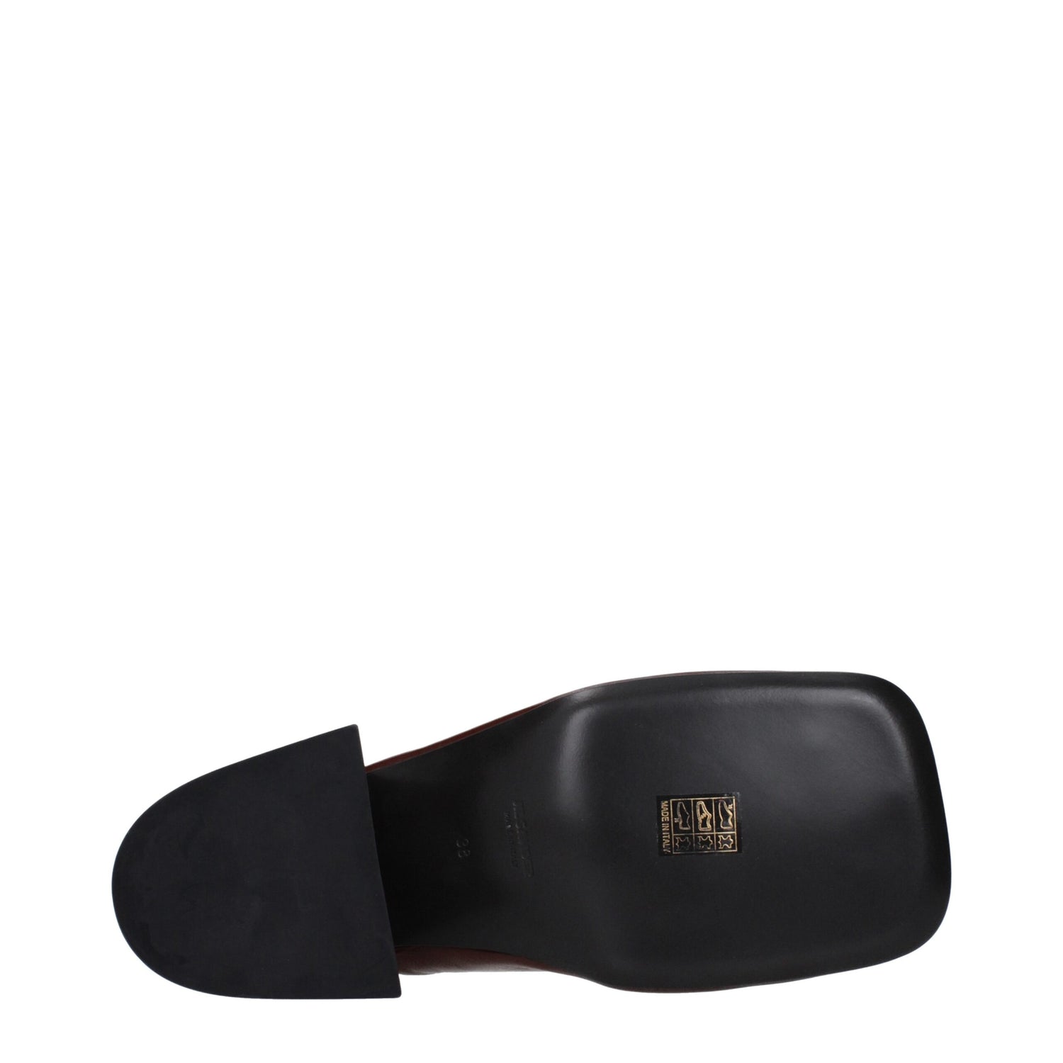 Red Leather Mules