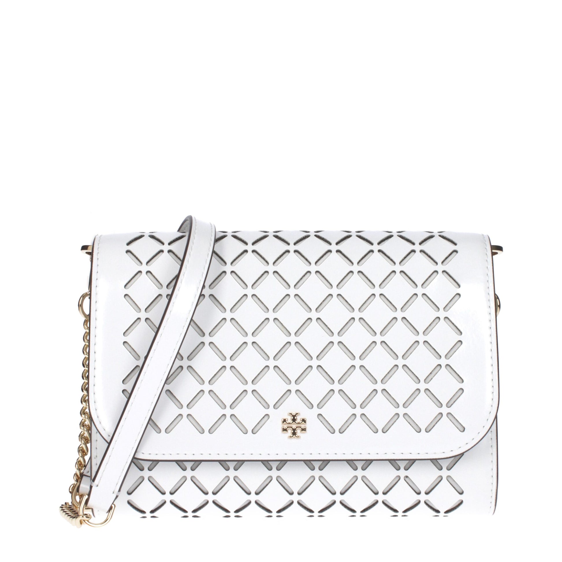 White Leather Clutch Bags
