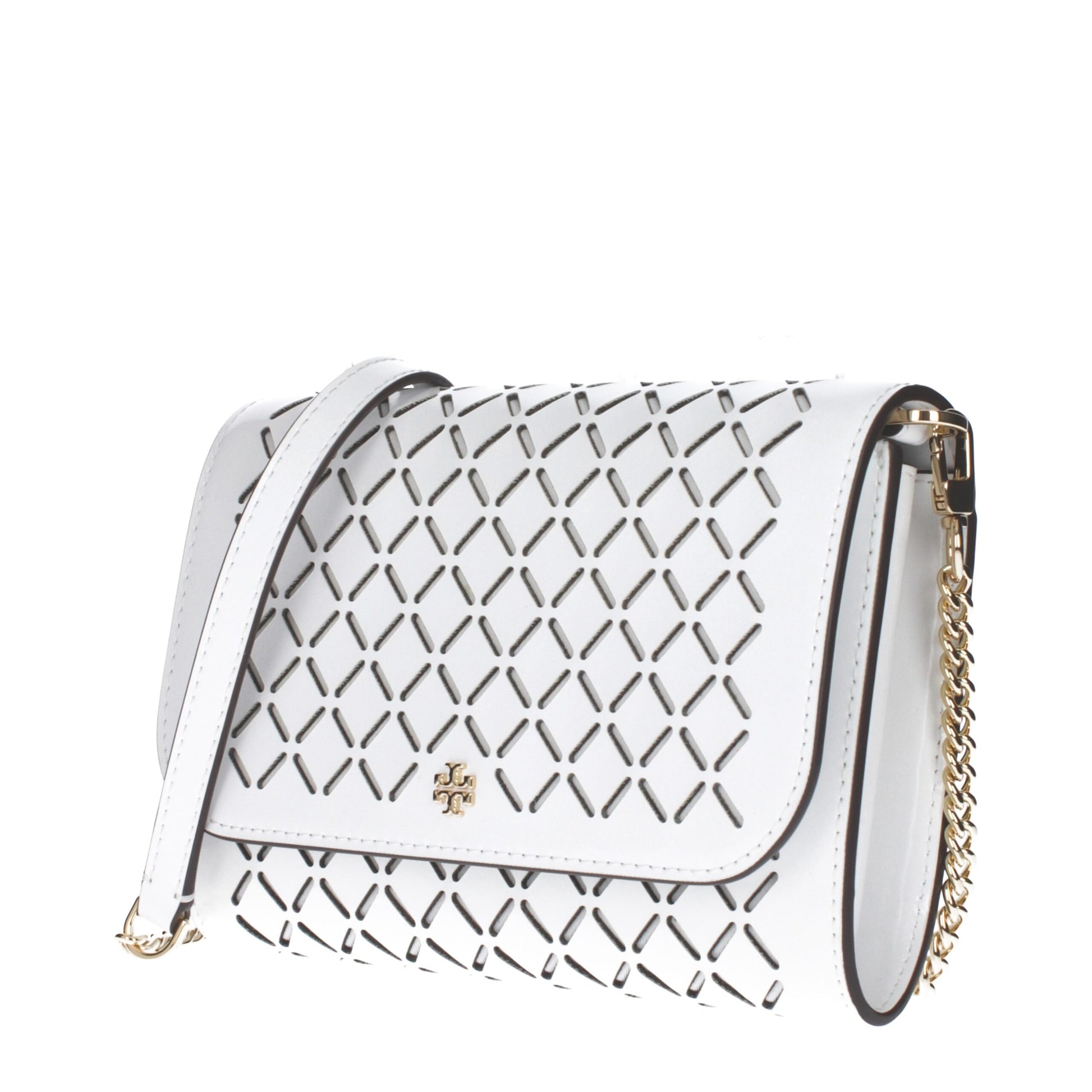 White Leather Clutch Bags