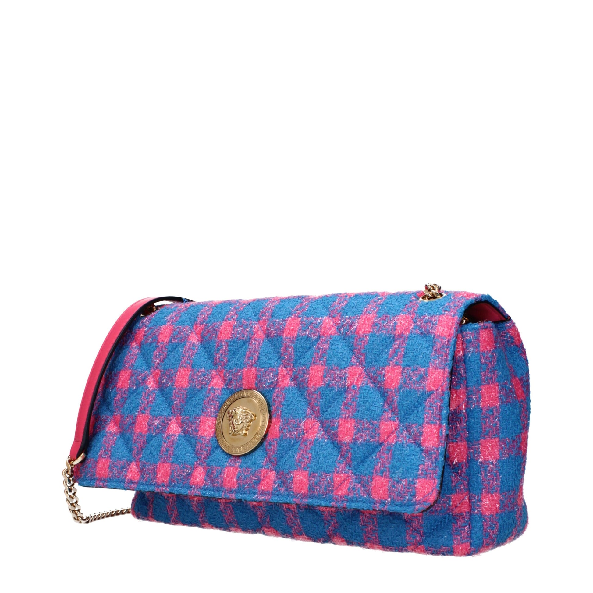 Blue Fabric Crossbody Bags