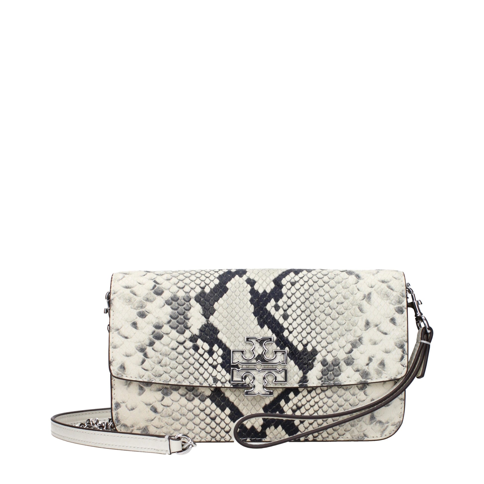 White Leather Clutch Bags