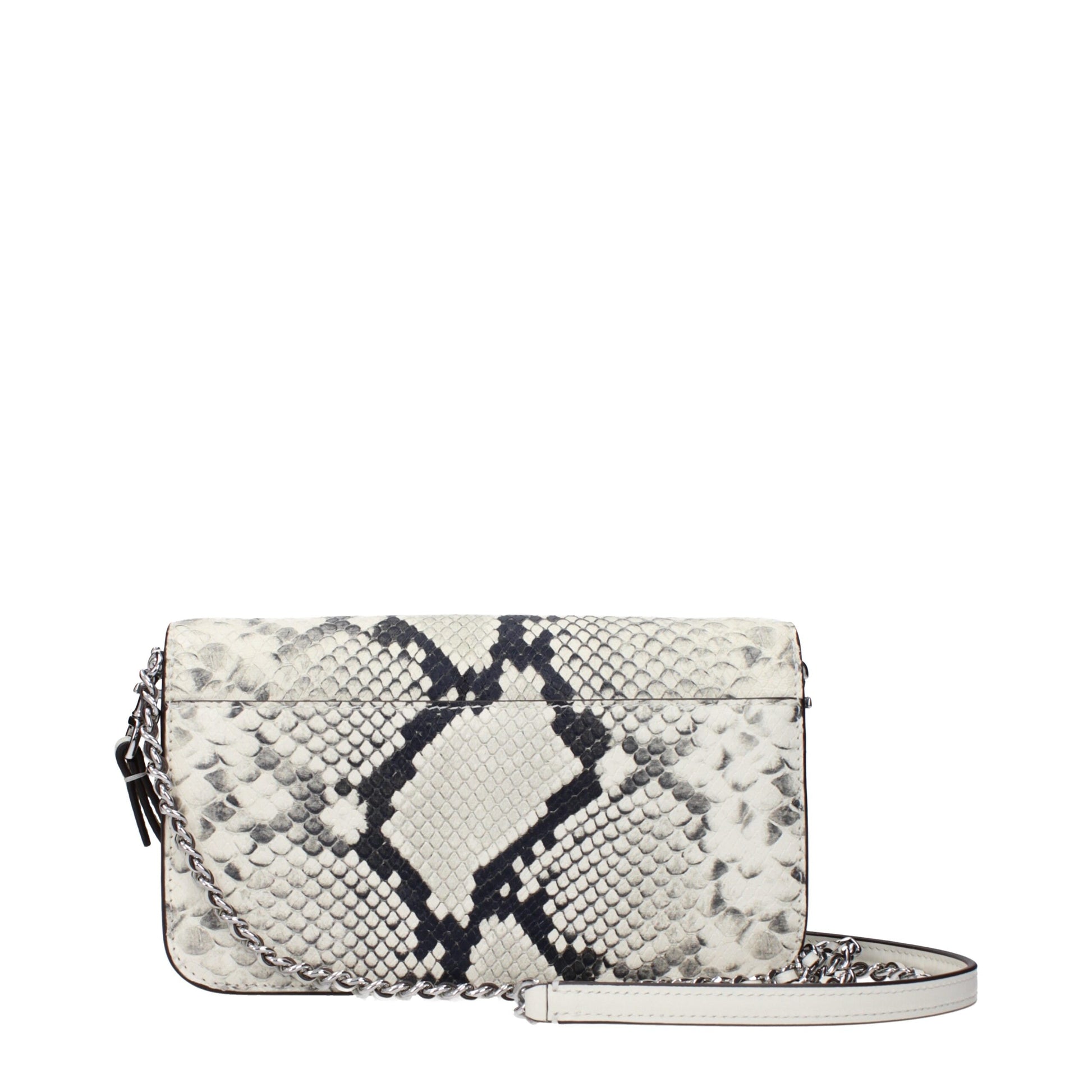 White Leather Clutch Bags
