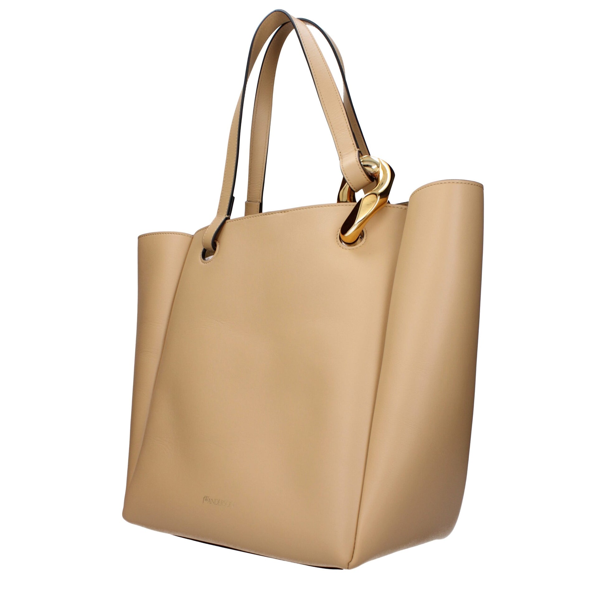 Beige Leather Shoulder Bags