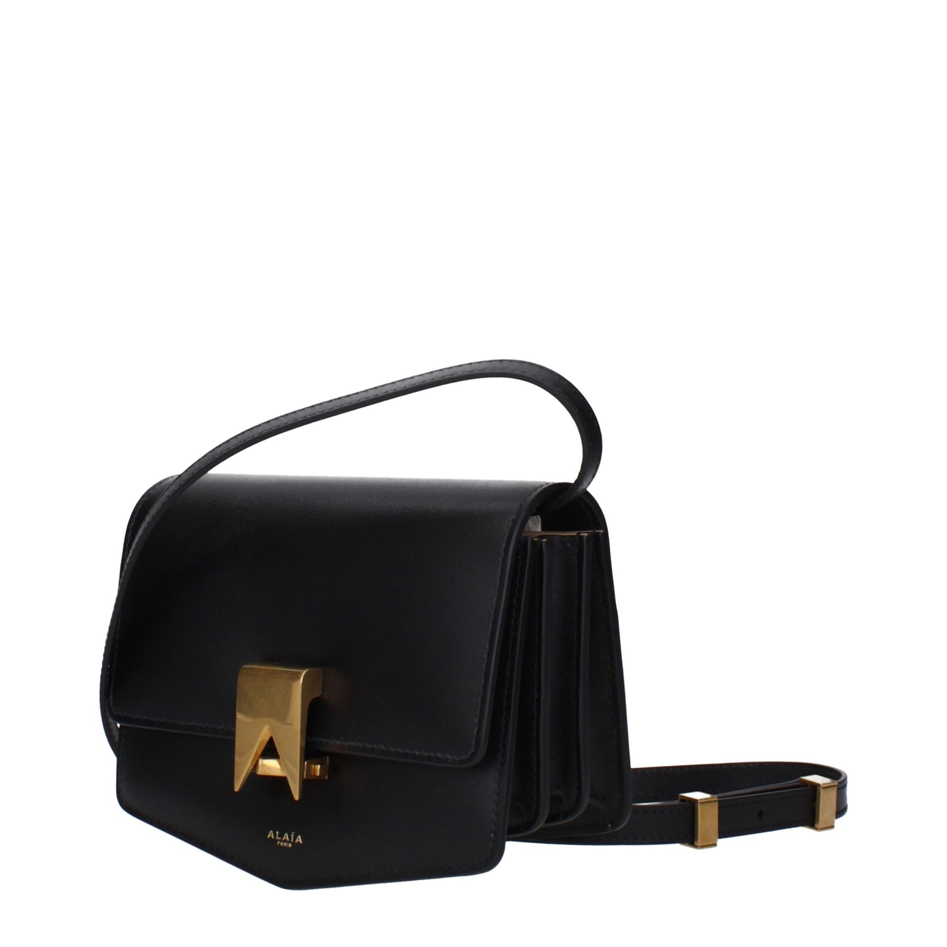 Black Leather Crossbody Bag