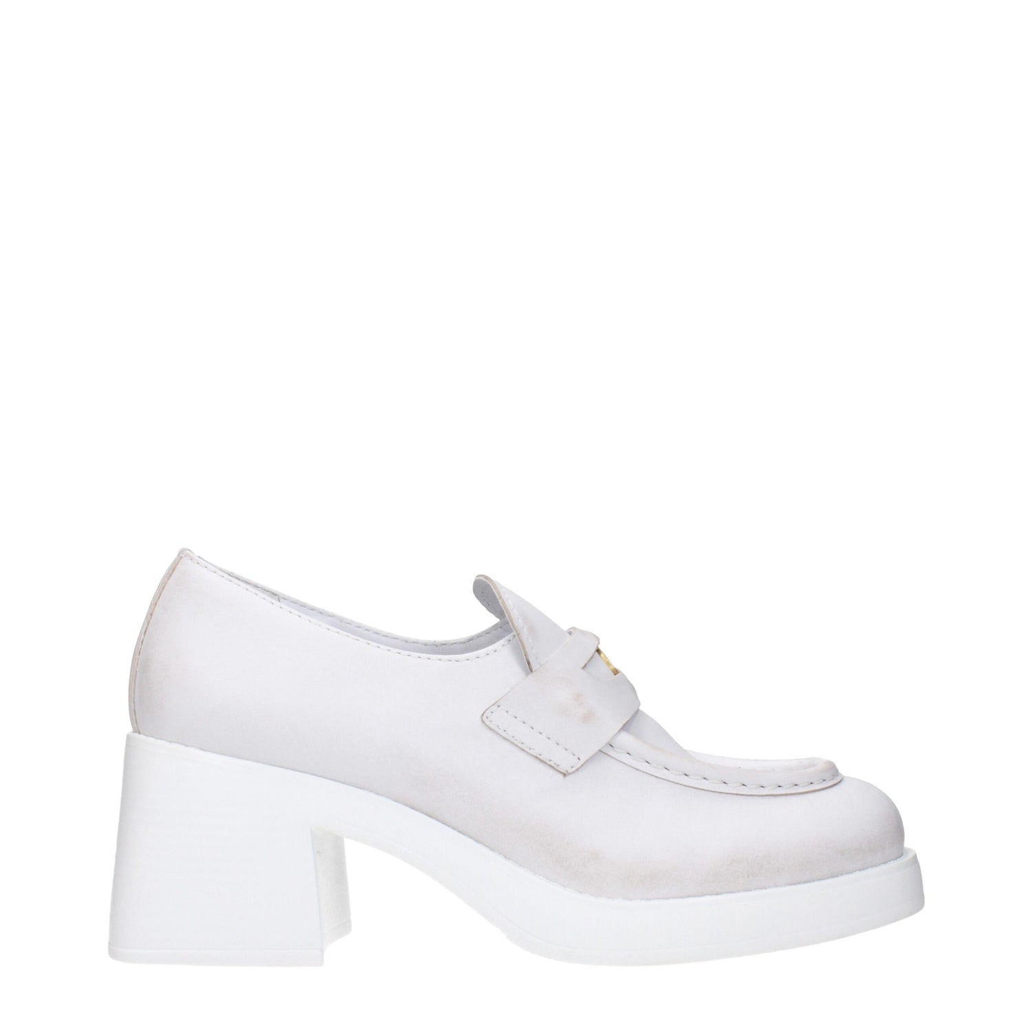 White Leather Broch