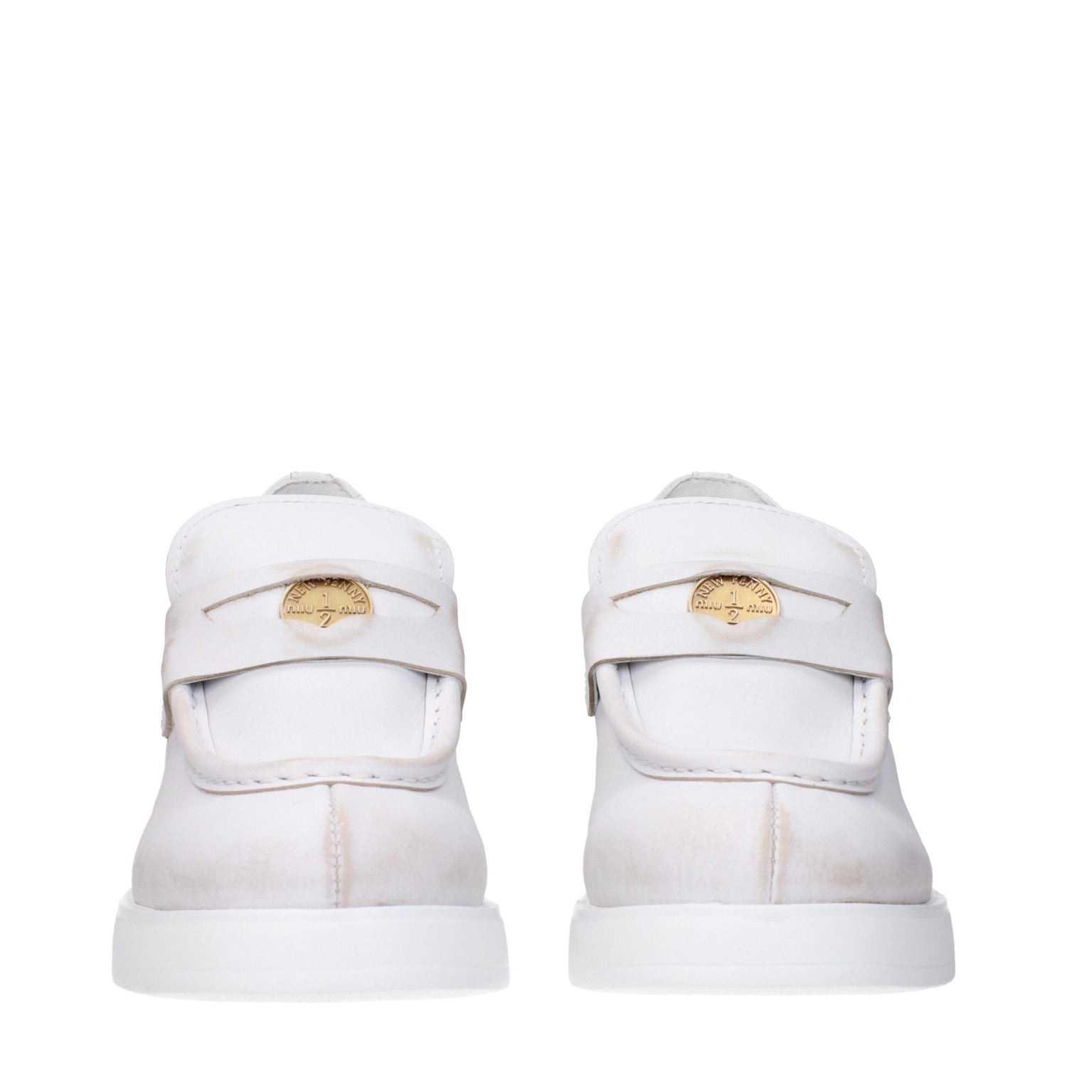 White Leather Broch