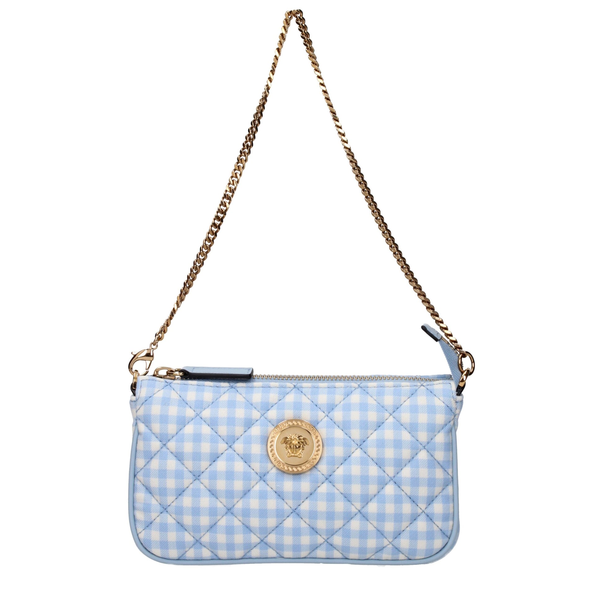 Light Blue Fabric Handbags