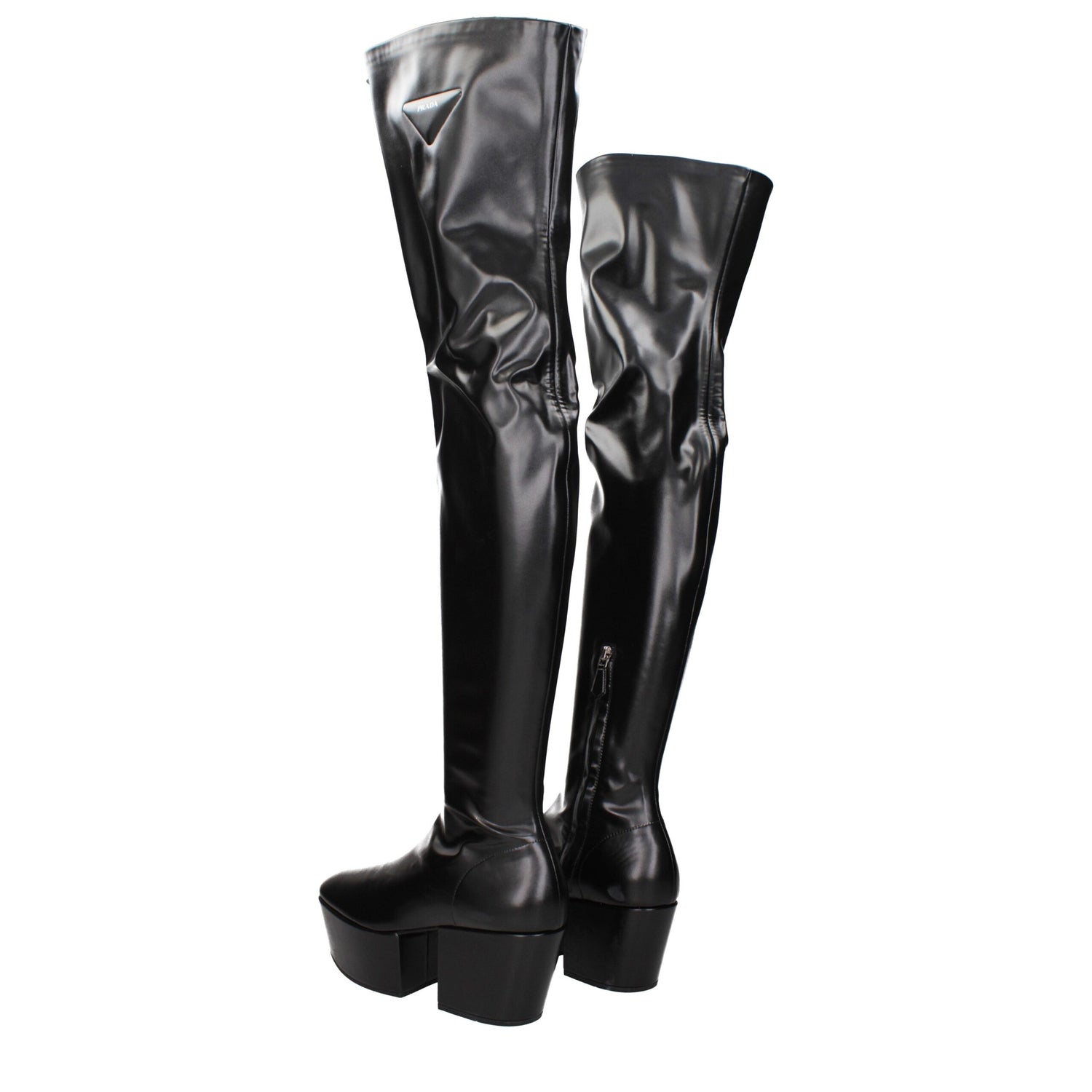 Black Leather Over The Knee