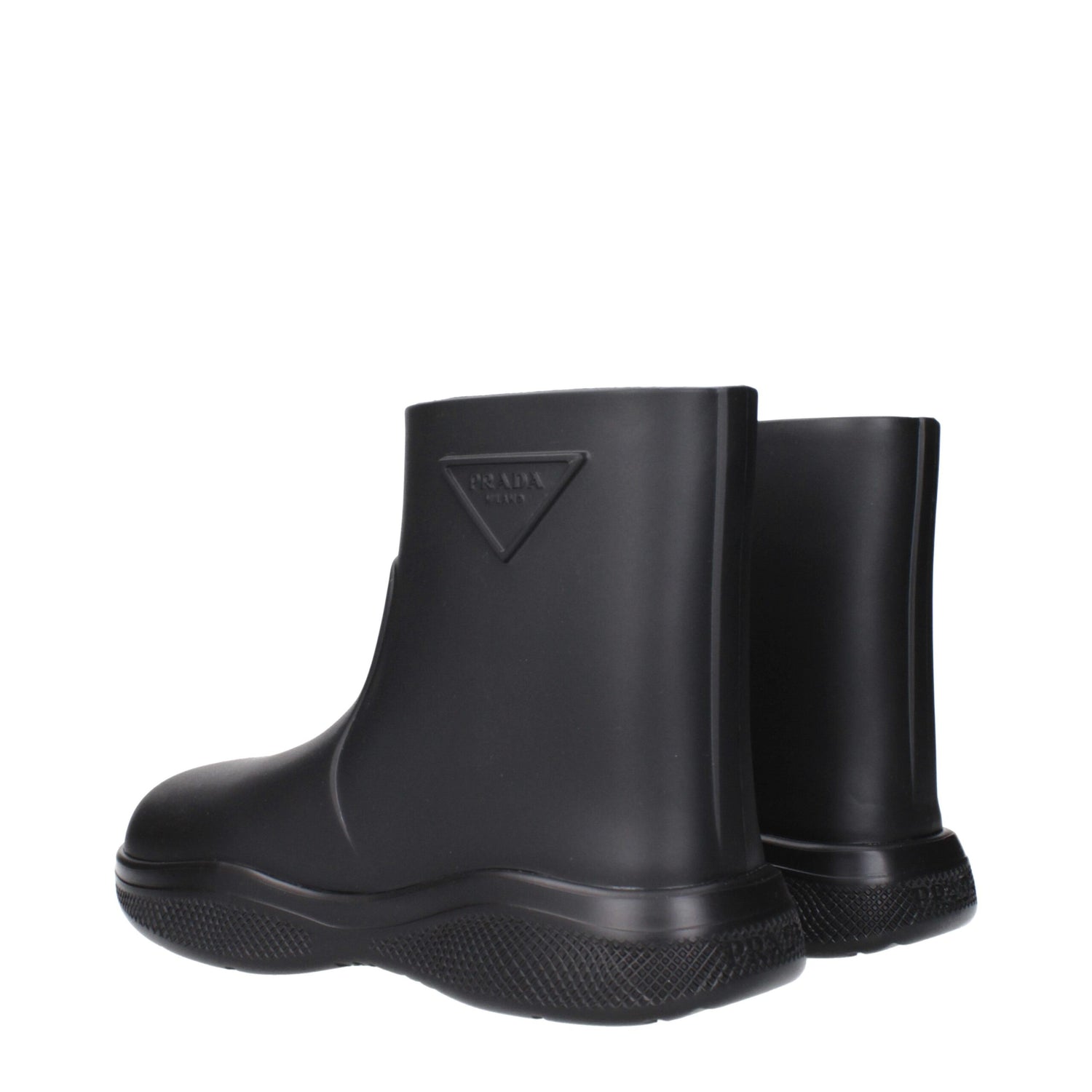 Black Cotton Ankle Boots