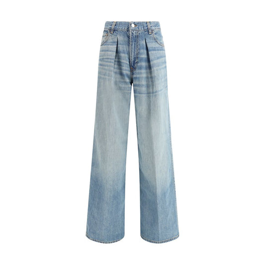 Blue Cotton Jeans Denim