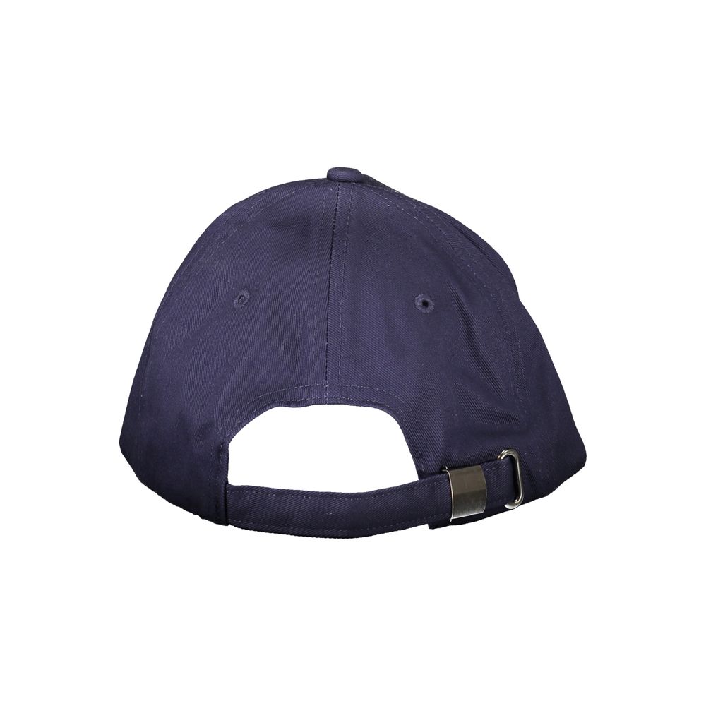 Blue Cotton Men Cap