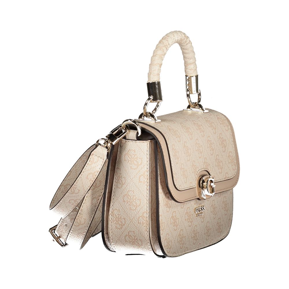Pink Polyethylene Women Handbag
