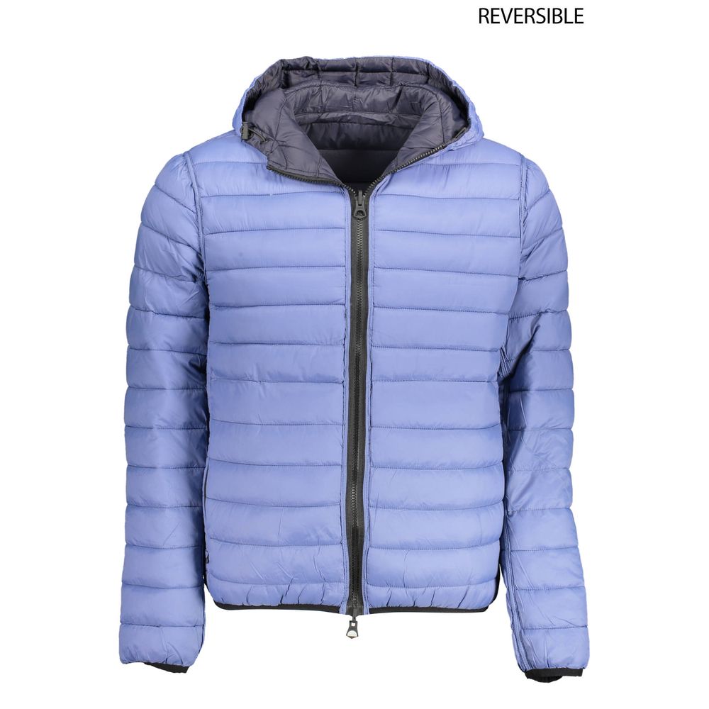 Blue Nylon Jackets & Coat