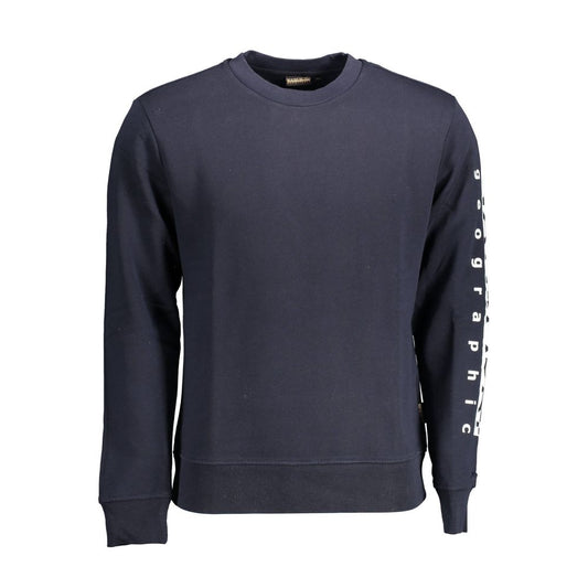 Blue Cotton Men's Sweatshirt