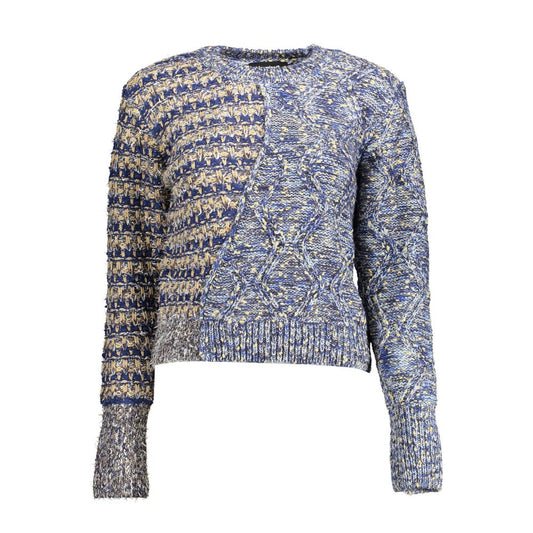 Blue Polyester Sweater