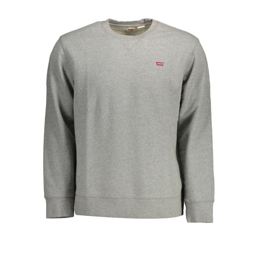 Gray Cotton Mens Sweater