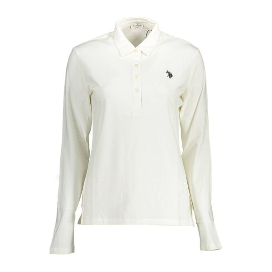 White Cotton Polo Shirt