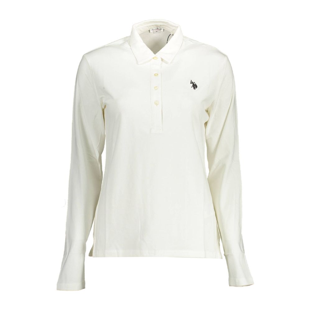 White Cotton Polo Shirt
