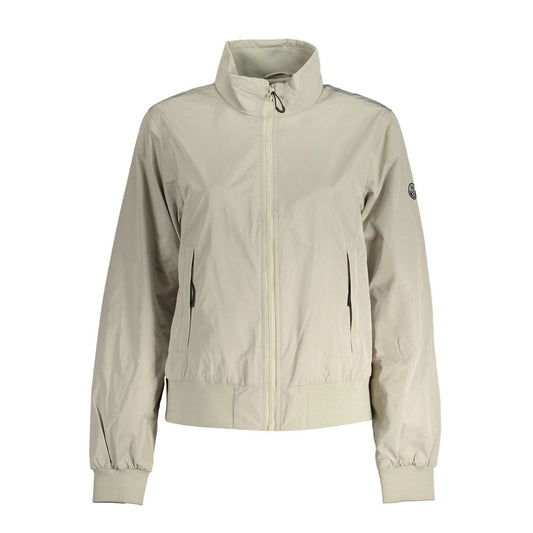 Gray Polyester Jackets & Coat