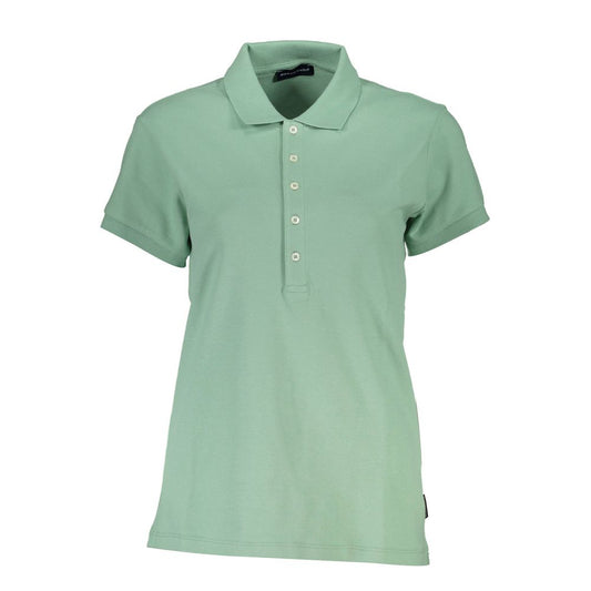 Green Cotton Polo Shirt