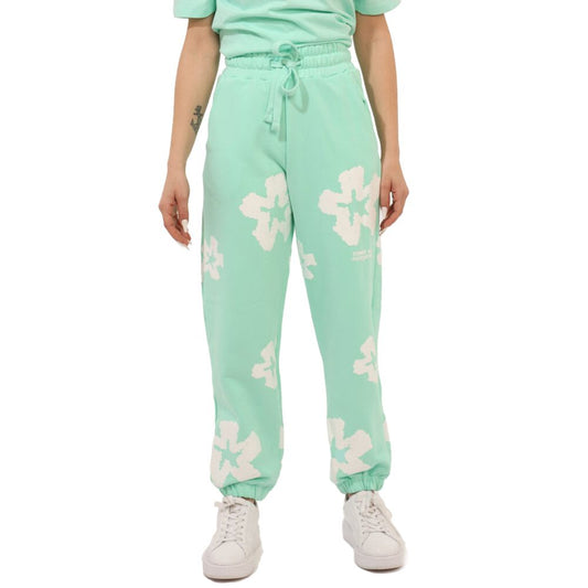 Green Cotton Women Sweatpant