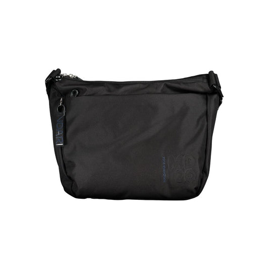 Black Polyester Shoulder Bag